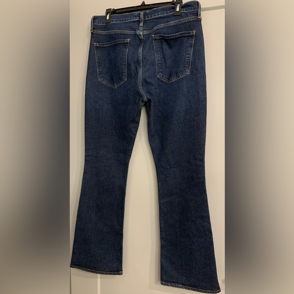 Agolde Nico High Rise Slim Boot size 31 Flare Dark Wash Button Fly NWT - Picture 8 of 16